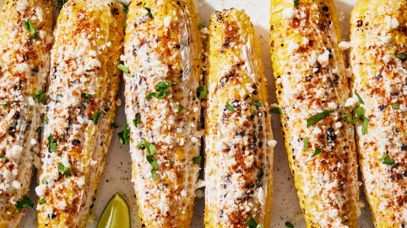 •Street Corn (Mexico and the United States) Image credit- Delish