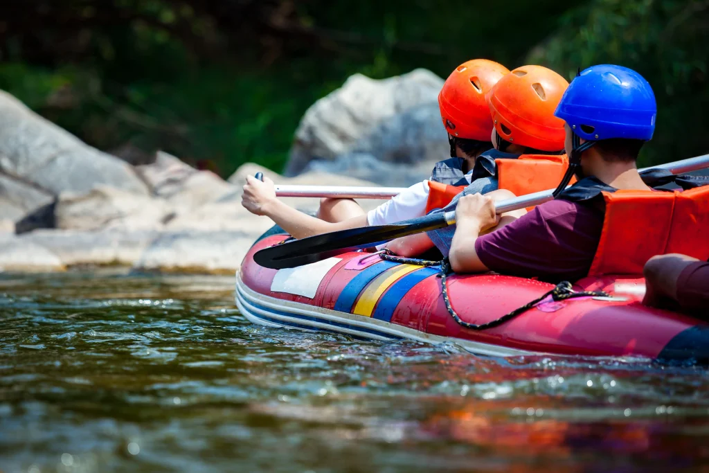 Water Rafting by beginners